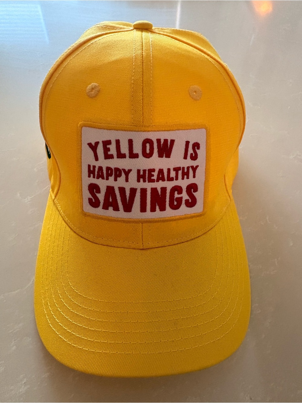 WFM Whole Foods Yellow Is Happy Healthy Savings SnapBack Hat Men’s Women’s